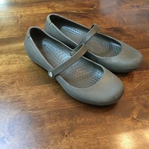 Croc Brown Alice Work Mary Jane